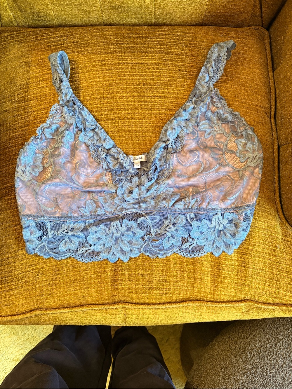 Light Green Lace Bralette - Women's Intimates
